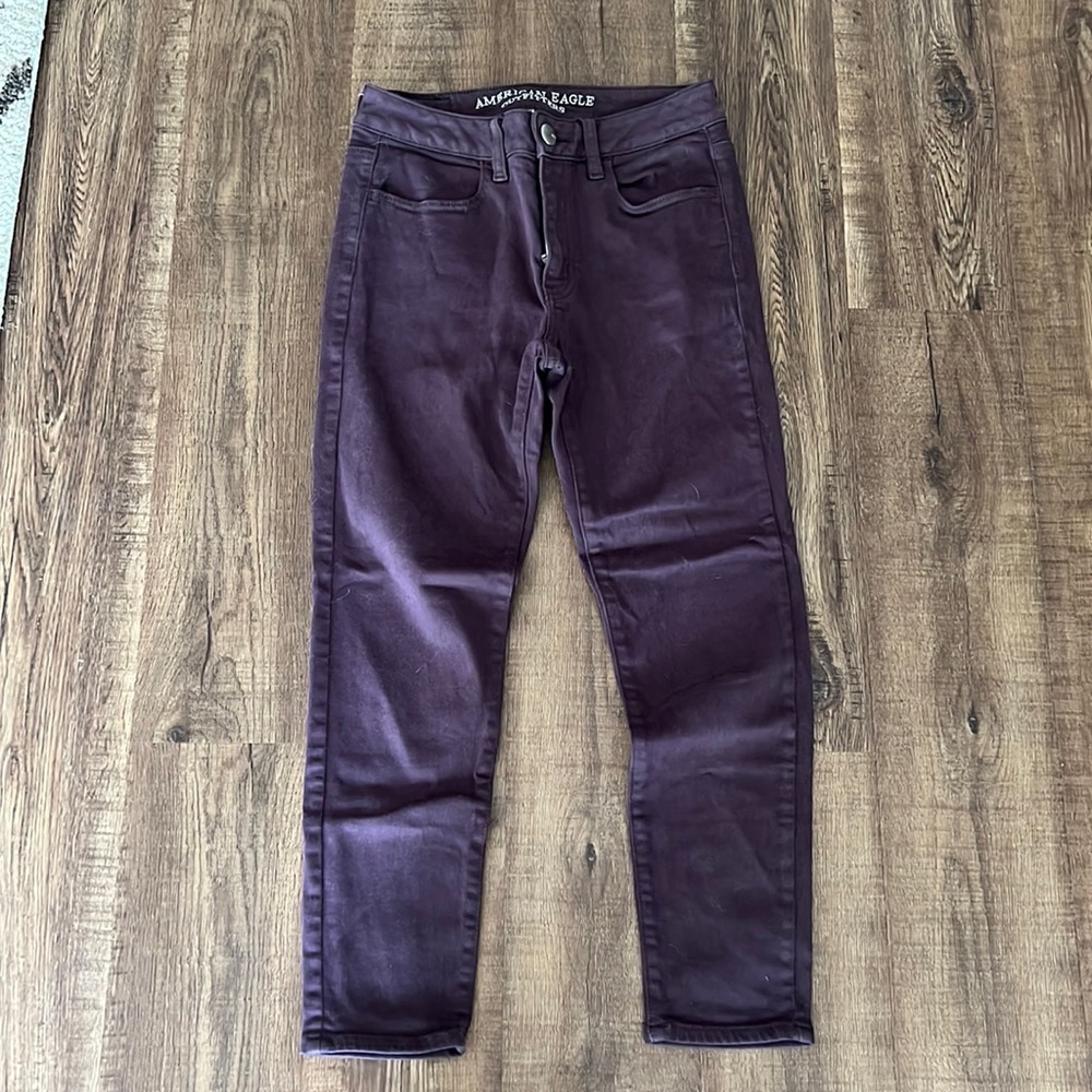 American eagle high rise jegging crop